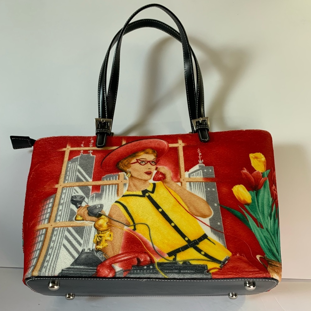 Rockabilly, retro, hipster, vintage, inspired, velvet, pinup girl handbag purse